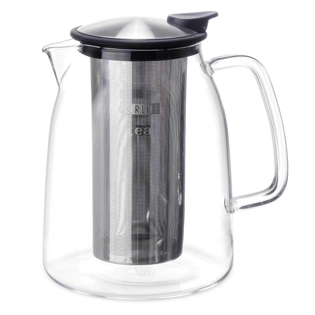 Glass Iced Tea Jug with Basket Infuser, 68 oz. – Brooklyn Tea